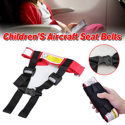 Adjustable Airplane Travel Safety Seat Strap for Children Toddler Secure Seat Belt