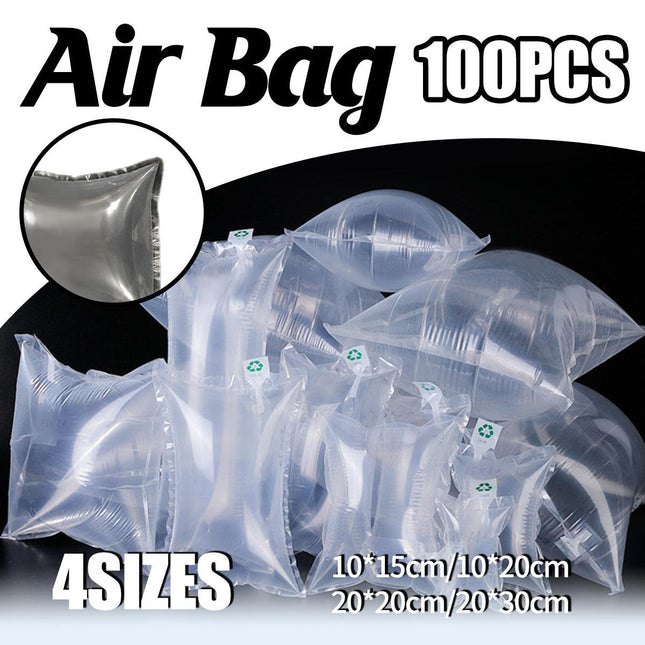 100pcs Inflatable Air Column Bag Bubble Wrap Cushion Packaging Buffer Filling