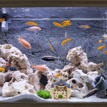 Fish Tank Decoration Resin Ancient Castle Ornament Aquarium Landscape Decor