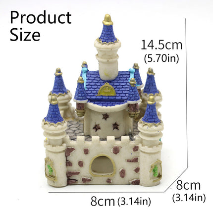 Fish Tank Decoration Resin Ancient Castle Ornament Aquarium Landscape Decor