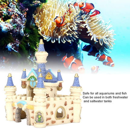 Fish Tank Decoration Resin Ancient Castle Ornament Aquarium Landscape Decor