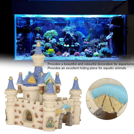 Fish Tank Decoration Resin Ancient Castle Ornament Aquarium Landscape Decor