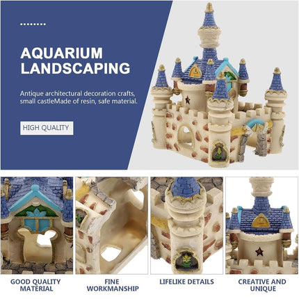 Fish Tank Decoration Resin Ancient Castle Ornament Aquarium Landscape Decor