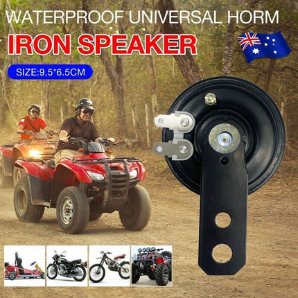 12V Waterproof Motorcycle Horn 105dB Universal Electric Bike ATV Loud Speaker