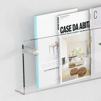 Wall-Mount Acrylic Storage Rack 2 Styles Storage Shelf Modern for Home Bathroom