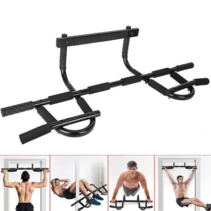 Pull Up 2-Bar Doorway Trainer Home Indoor Gym Fitness Equipment Stable Durable