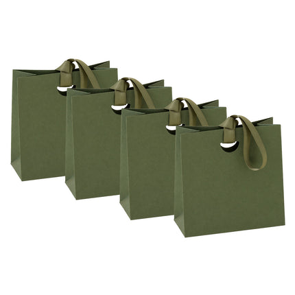 4PCS Paper Gift Bag with Ribbon Durable Gift Bags for Birthday Party Favors