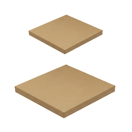 Kraft Paper Box 2 Sizes Brown 50Pcs Packaging Shipping Box Quick Folded Durable