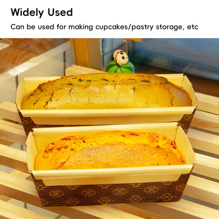 100Pcs Rectangular Cake Cupcake Liners For Baking Muffin And Pastry Use
