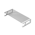 Monitor Stand Riser Tempered Glass Top Metal Frame 51x21.5x8cm Black White