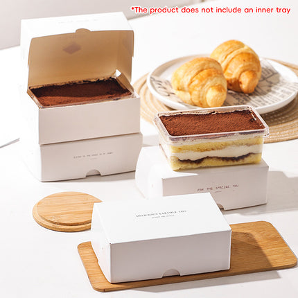 Western Dessert Presentation Box 50 Pack Tiramisu Bakery Gift Packaging Set