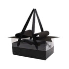 Clear Handheld Flower Gift Box Bow Fruit Flower Packaging Display Box Floral