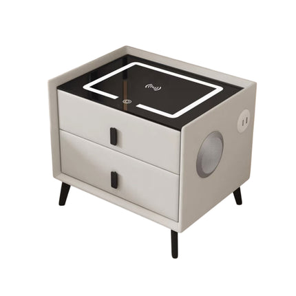Smart Bedside Table Modern Multi Functional Storage Cabinet Nightstand Organizer