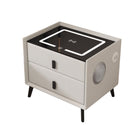 Smart Bedside Table Modern Multi Functional Storage Cabinet Nightstand Organizer