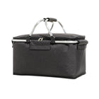 Folding Picnic Basket Insulated Cooler Bag Portable Outdoor Grocery Storage