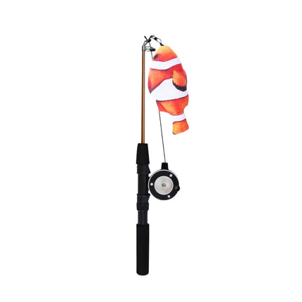 Retractable Feather Cat Play Stick Interactive Cat Fishing Rod Toy Durable