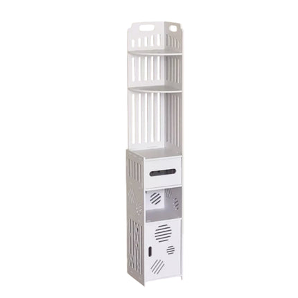 Bathroom Corner Storage Rack Durable Floor-Standing Storage Rack Space Saving