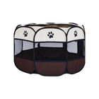 Pet Fence Indoor Cat Dog Tent Octagonal Fence Portable Foldable Cage Kennel
