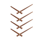 Genuine Wooden Clock Hands Natural Wood Color Precise Craft Smooth Edge Durable