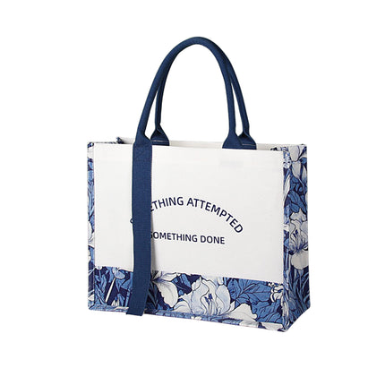 Canvas Tote Bag Shopping Bag Large Capacity Handbag Organizer