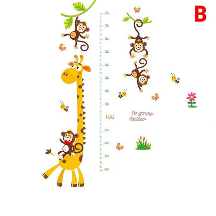 Kids Height Chart Wall Stickers Nursery Growth Measurement Ruler Removable Decal - Aimall