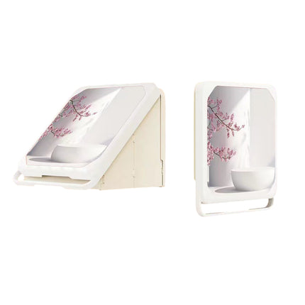 Bathroom Mural Clothes Folding Storage Box Wall Mounted Bathroom Mural UnpQe