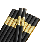 10Pairs Premium Fiberglass Reusable Chopsticks - Dishwasher Safe