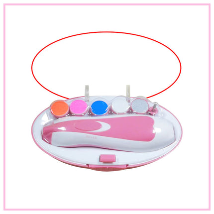 Electric Baby Nail Trimmer Infant Newborn Safe Grinder Clipper Tools Set Austock
