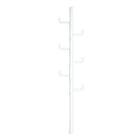 Indoor Floor Standing Telescopic Coat Rack with 6 Hooks Space Saving Daily Use