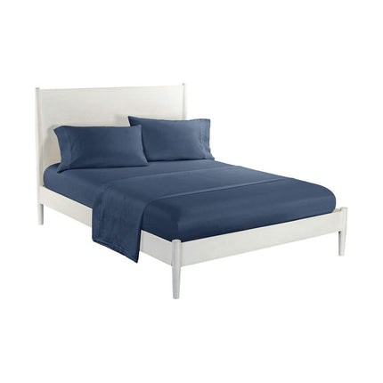 4 Piece Bedding Set Soft Breathable Fitted Sheet Wrinkle Resistant for Home Hotel