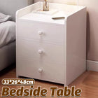 3 Drawer Bedroom Bedside Storage Cabinet Standard Space Saving Sturdy Durable