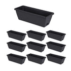 10pcs Flower Pots Plastic Garden Pot Planter Flower Rectangle Plant Pots Saucer