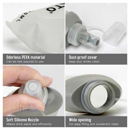 Portable Outdoor Sports Water Bottle 250/450/500ml Leak Proof Dust Resistant