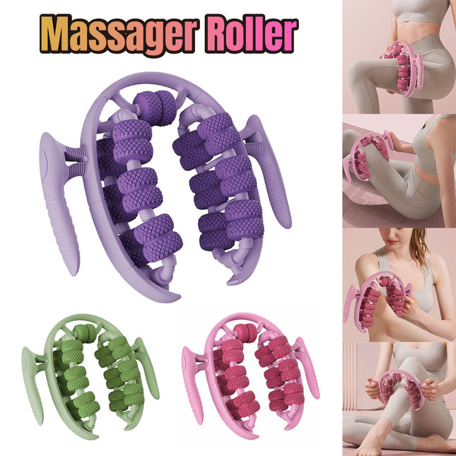 Leg Muscle Massager Roller 26 Round Wheel Calf Relaxation Yoga Fitness Tool