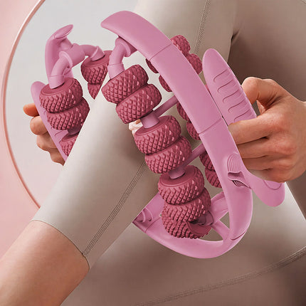 Leg Muscle Massager Roller 26 Round Wheel Calf Relaxation Yoga Fitness Tool