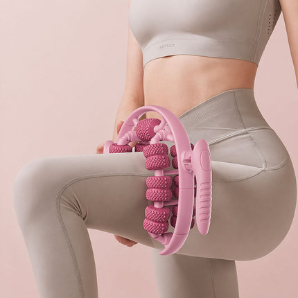 Leg Muscle Massager Roller 26 Round Wheel Calf Relaxation Yoga Fitness Tool