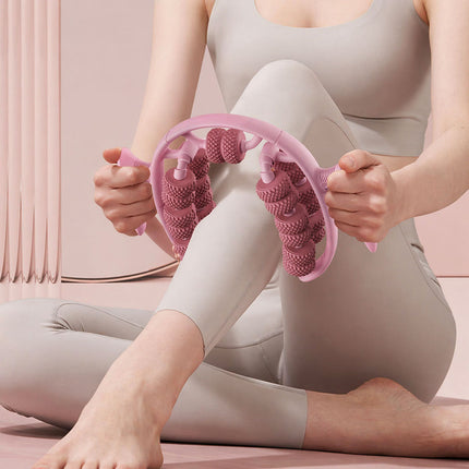 Leg Muscle Massager Roller 26 Round Wheel Calf Relaxation Yoga Fitness Tool