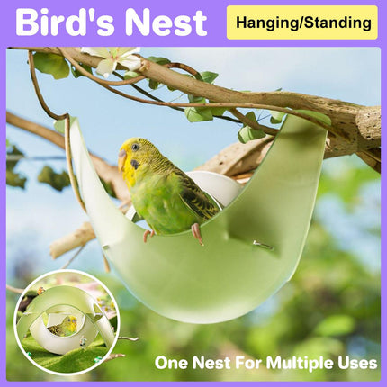 Birdhouse Summer Tiny House Hammock for Birds Outdoor Nesting Shelter for Pets