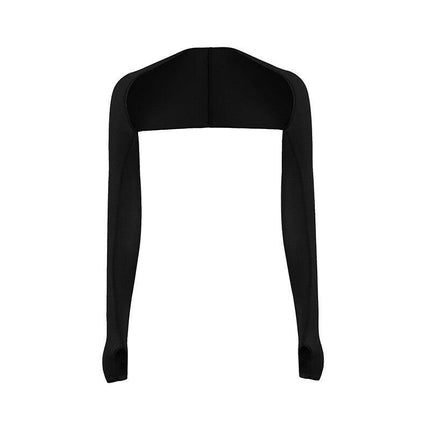 UV Sun Protection Arm Cooling Shawl Sleeves with Finger Hole for Women Outdoor - Aimall