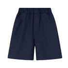 Navy-Blue Kids Boys Summer Shorts Casual Sport Elastic Waist Pants Breathable Cotton - Aimall