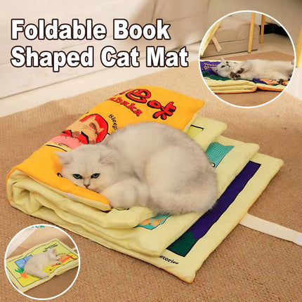 Foldable Cat Sleeping Mat Pet Bed Comfortable Soft Cushion for Cats and Kittens