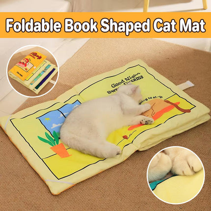 Foldable Cat Sleeping Mat Pet Bed Comfortable Soft Cushion for Cats and Kittens