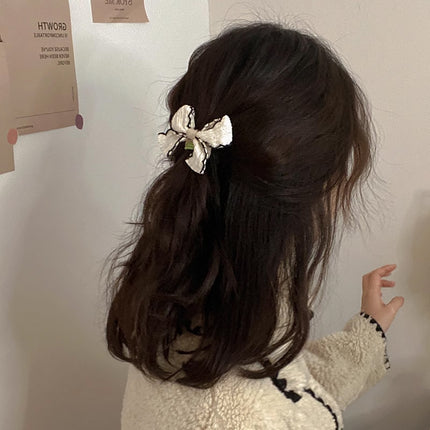 Womens Bow Hair Tie Elastic Scrunchie Cute Ribbon Hairband Ponytail Holder