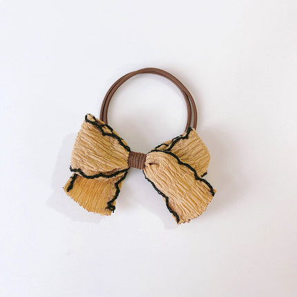 Womens Bow Hair Tie Elastic Scrunchie Cute Ribbon Hairband Ponytail Holder