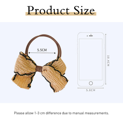 Womens Bow Hair Tie Elastic Scrunchie Cute Ribbon Hairband Ponytail Holder