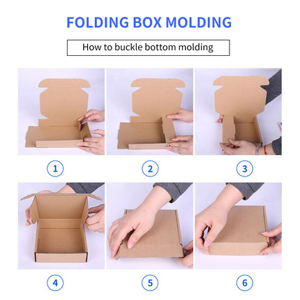 20pcs Three Layer Rectangular Cardboard Box Packaging Express Shipping Carton