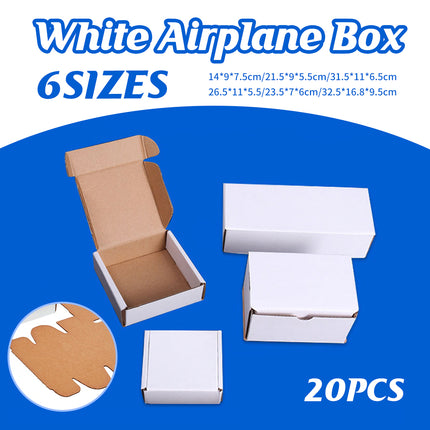 20pcs Three Layer Rectangular Cardboard Box Packaging Express Shipping Carton