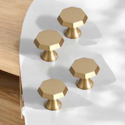 Pure Copper Cabinet Handle Single Hole Modern Drawer Pull for Wardrobe Door Use