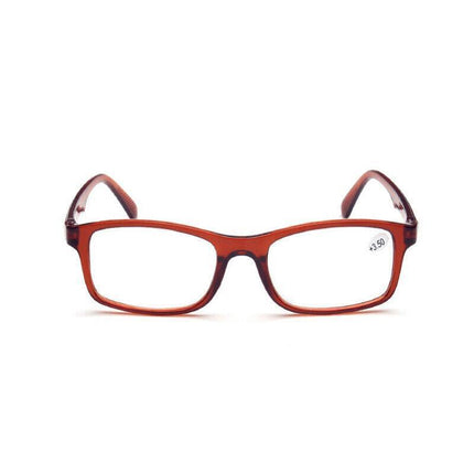 6 Pairs Brown Mens Ladies Wayfarer Frame Magnifying Reading Glasses Nerd Spectacl - Aimall