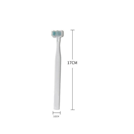 Double Head Toothbrush Dog Pet Cat Brush Dental Health Gum Care Cleaning Teeth - Aimall
